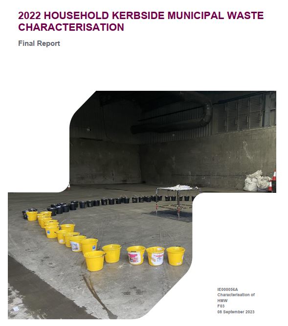 Shows the Cover of Household Municipal Waste Characterisation Report